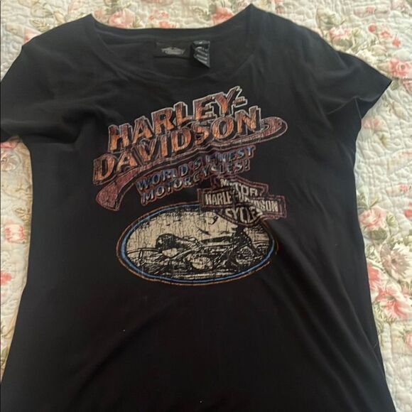Harley-Davidson Black Graphic T-Shirt - Picture 1 of 5